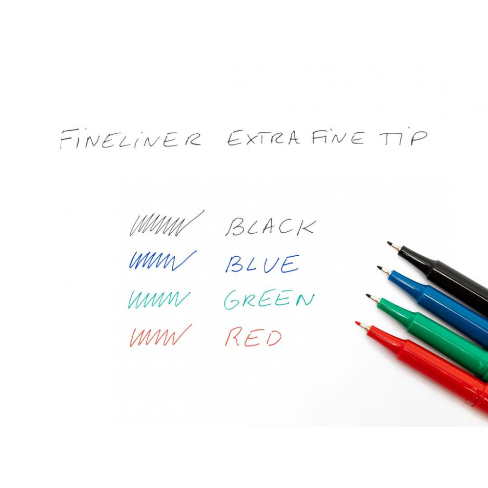 Fineliner pen - Pilot - black, 0,4 mm