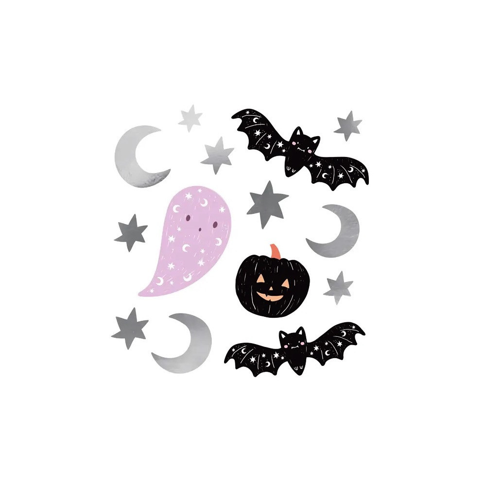 Naklejki na ścianę, Halloween - 56 szt.