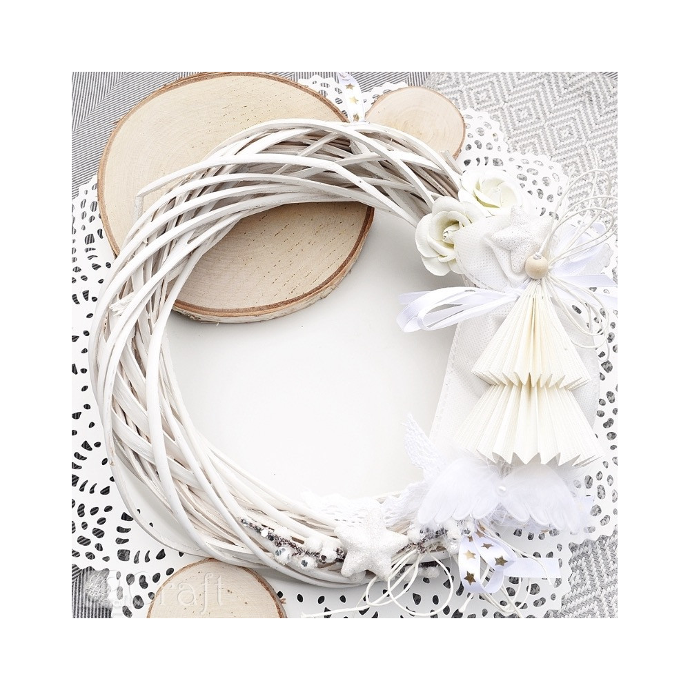 Jagody oszronione na druciku - DpCraft - białe, 10 cm, 4 wiązki