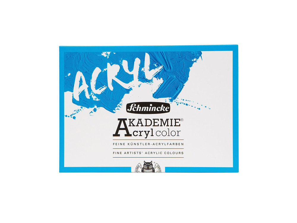 Zestaw farb akrylowych Akademie - Schmincke - 6 kolorów x 60 ml