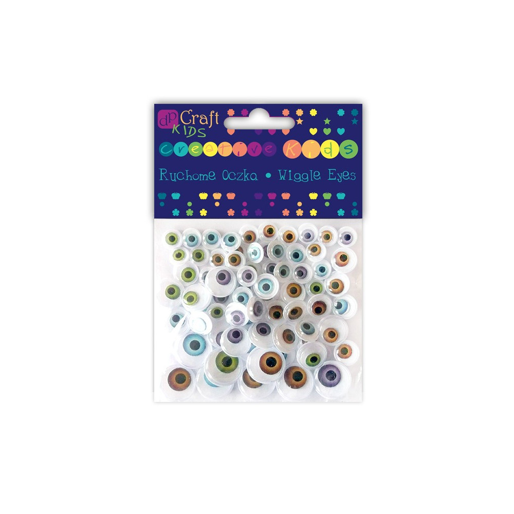 Ruchome oczka - DpCraft - naturalne, 72 szt.