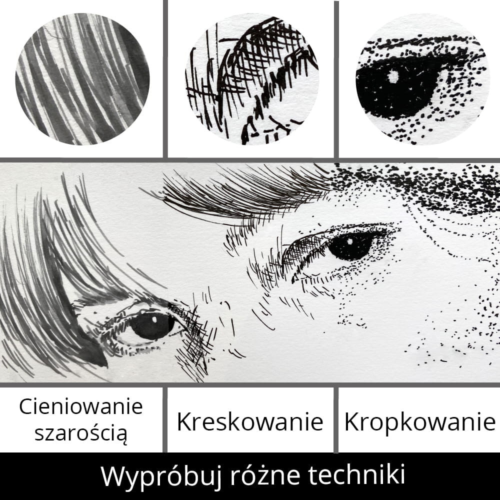 Zestaw pisaków Ilustration Basic Set 3, Inktober 2022 - Kuretake - 5 szt.
