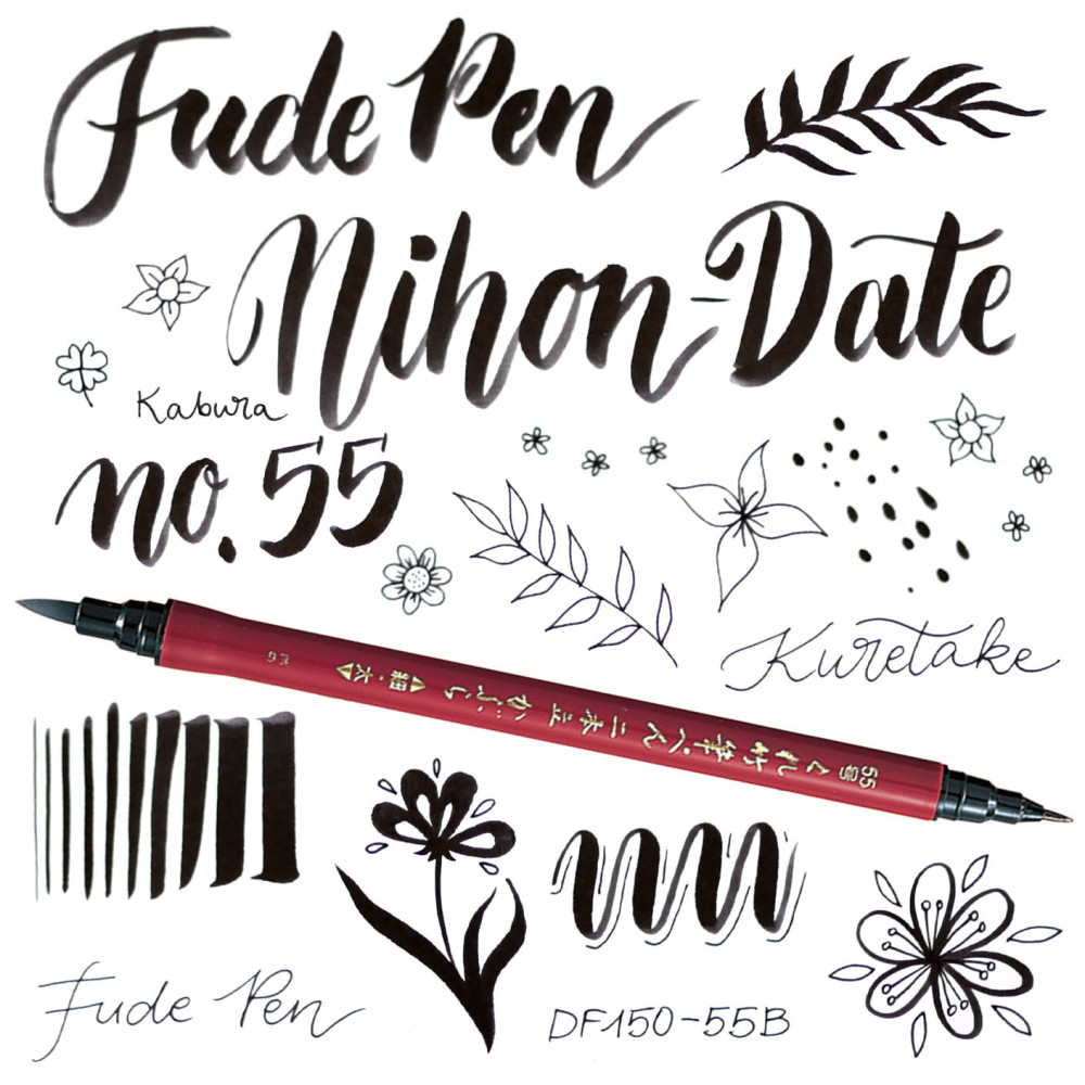 Zestaw pisaków Ilustration Basic Set 3, Inktober 2022 - Kuretake - 5 szt.