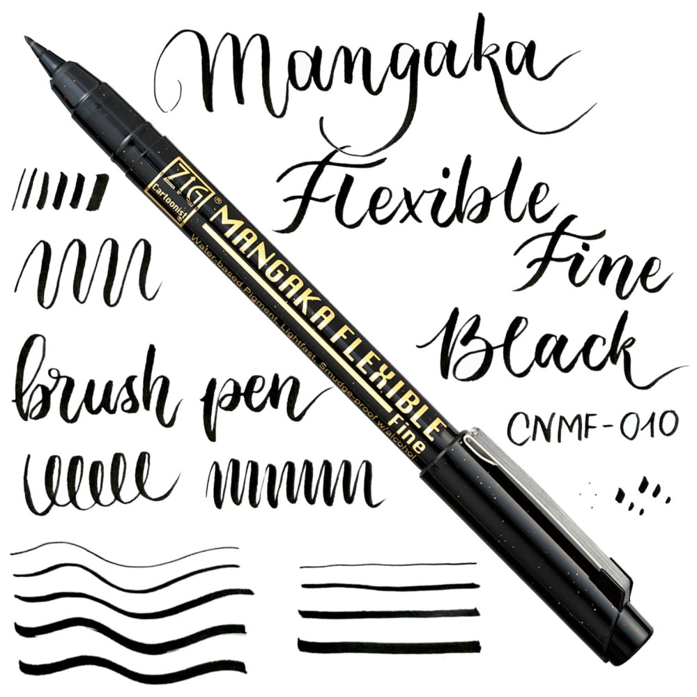 Zestaw pisaków Ilustration Basic Set 3, Inktober 2022 - Kuretake - 5 szt.