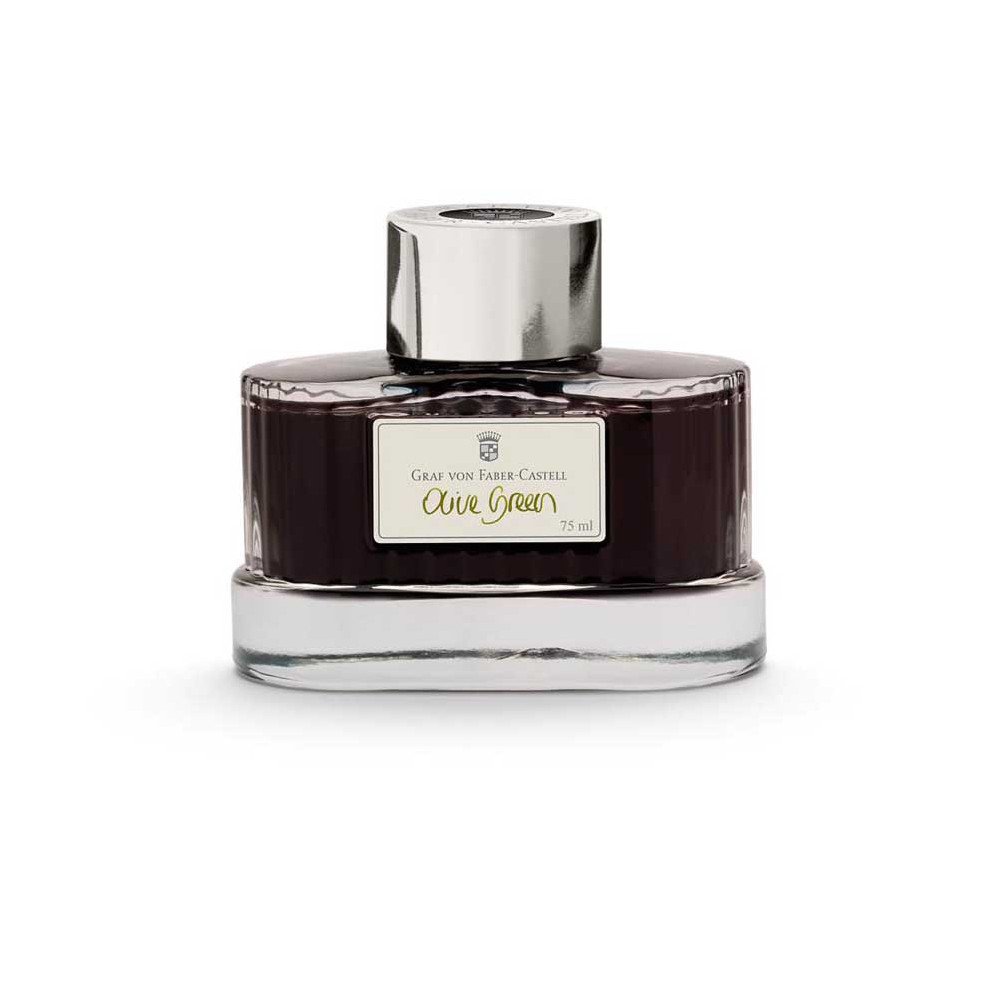 Atrament permanentny - Graf Von Faber-Castell - Olive Green, 75 ml