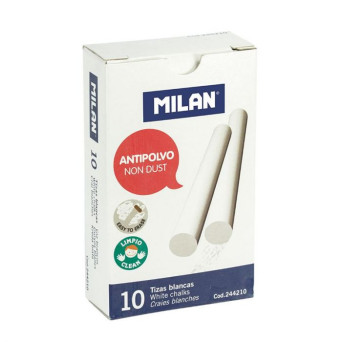 Blackboard school chalks - Milan - white, round, 10 pcs.