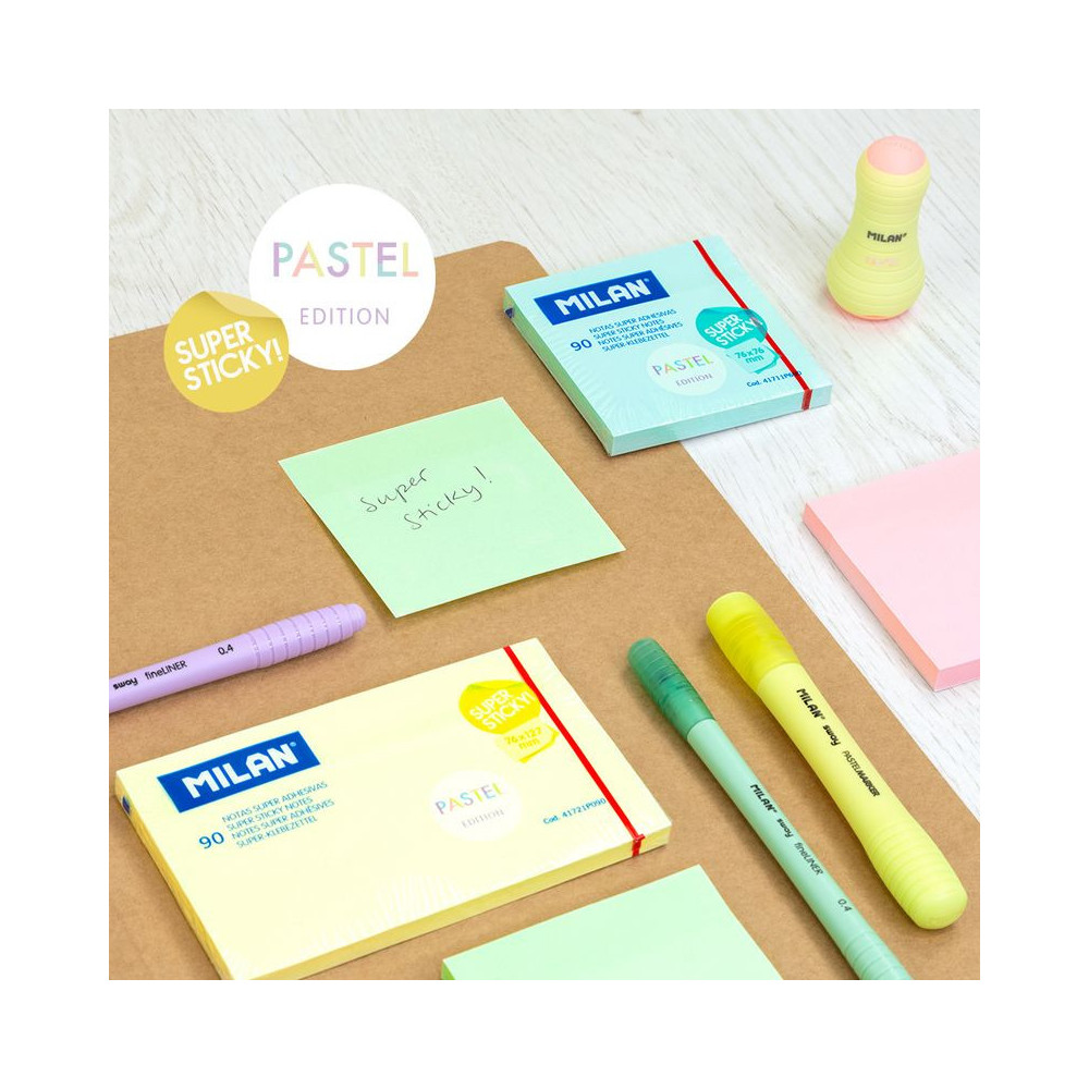 Super sticky notes - Milan - pastel blue, 90 pcs.