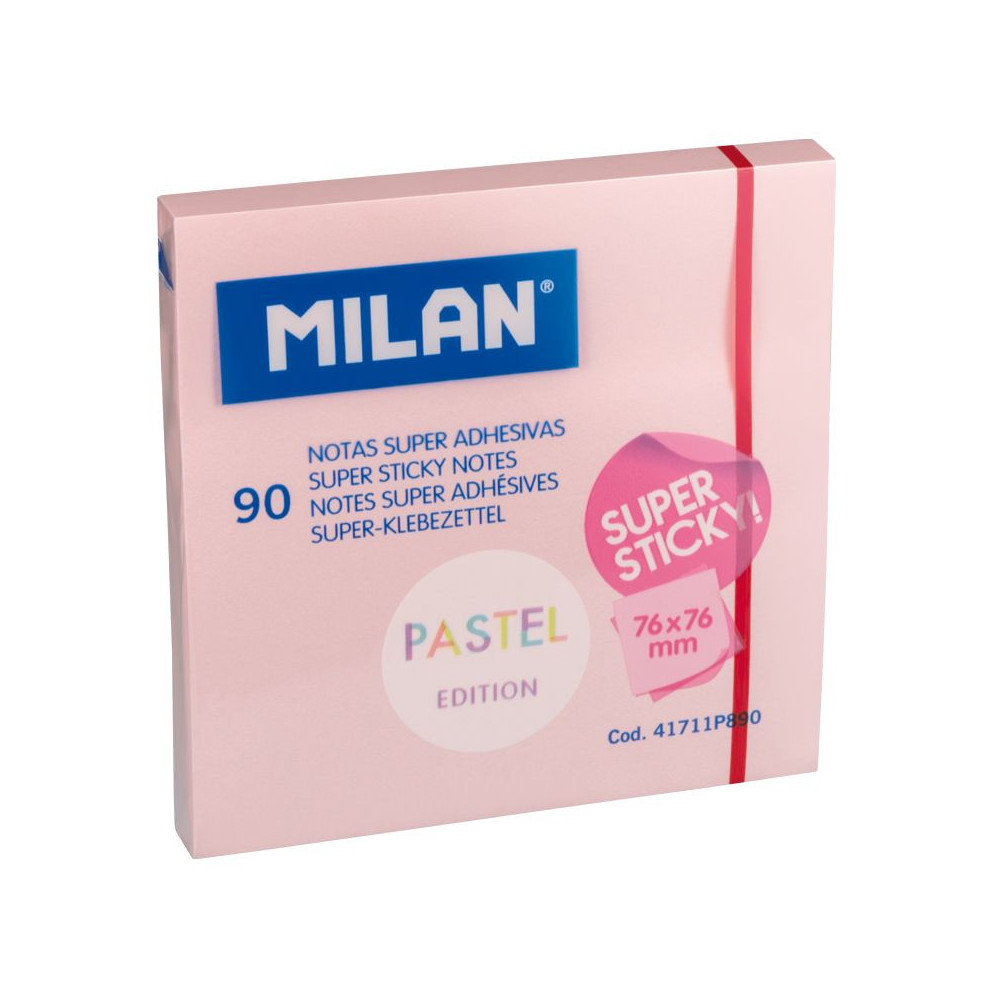 Super sticky notes - Milan - pastel pink, 90 pcs.
