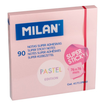 Karteczki samoprzylepne Sticky Notes - Milan - różowe, 90 szt.