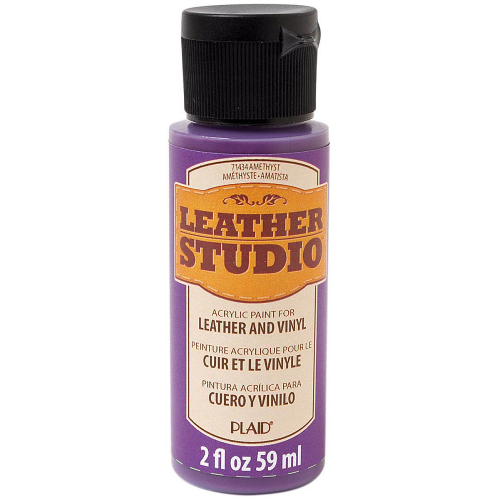 Leather Studio Leather & Vinyl paint - Plaid - Amethyst, 59 ml