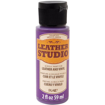 Farba do skór i winylu Leather Studio - Plaid - Amethyst, 59 ml