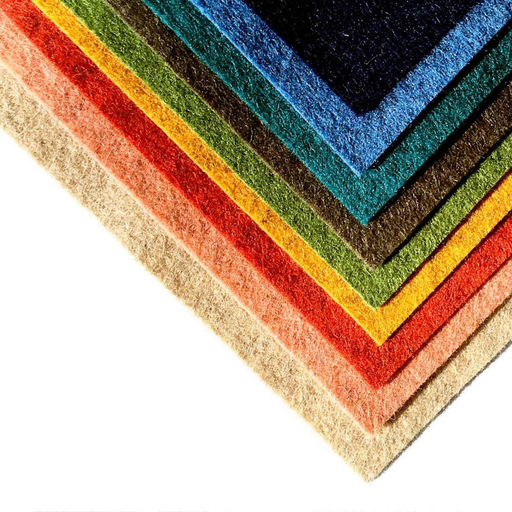 Wool felt A4 - Light Beige mixed, 1 mm