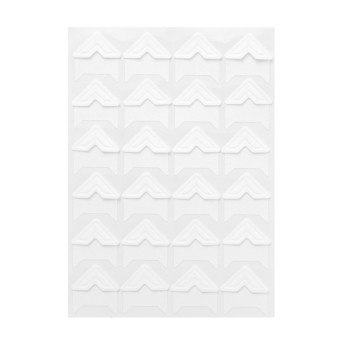 Photo self-adhesive corners - DpCraft - white, 48 pcs