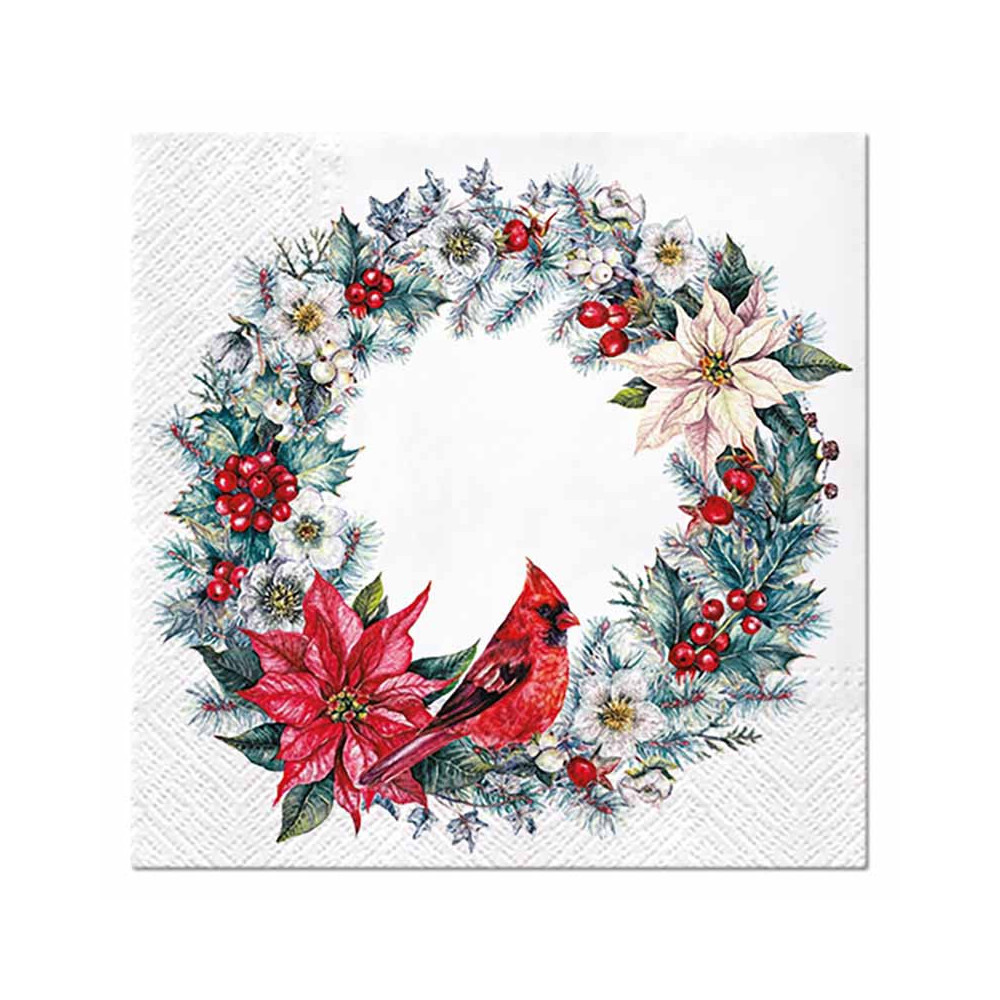 Decorative napkins - Paw - Cardinal Ring, 33 x 33 cm, 20 pcs.