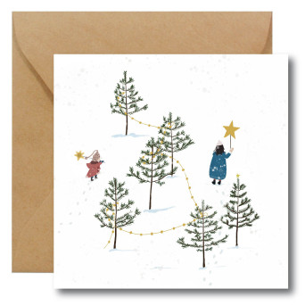Greeting card - Hi Little - Kids, 14,5 x 14,5 cm