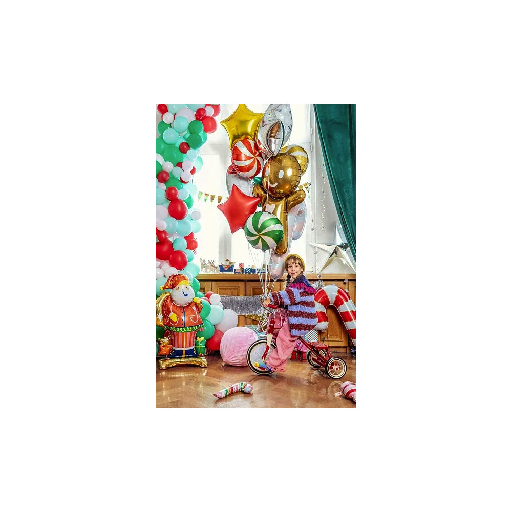 Foil balloon, Candy Cane - 18,5 x 35 cm