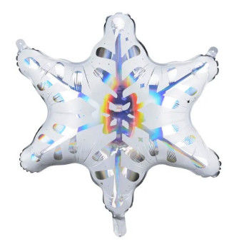 Foil balloon, Snowflake - 64 x 66 cm