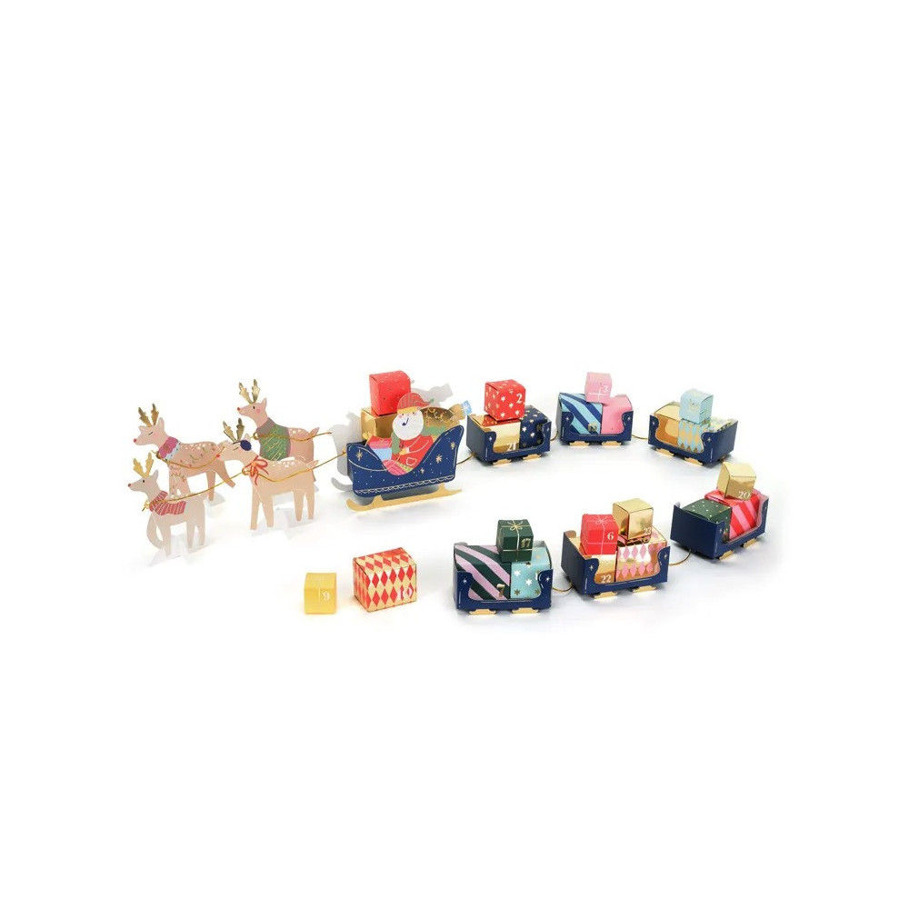 Advent calendar, Santa'a Sled - 36 pcs.