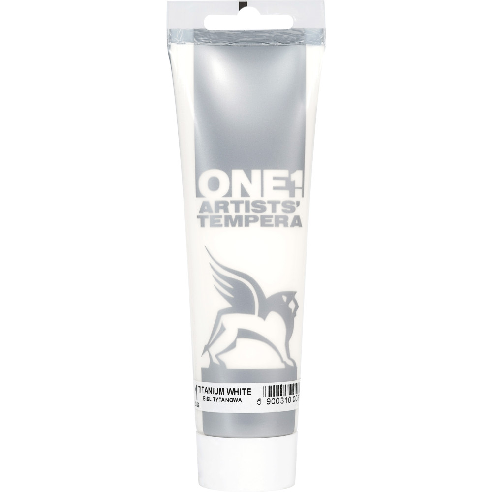Tempera ONE paint - Renesans - 01, titanium white, 100 ml