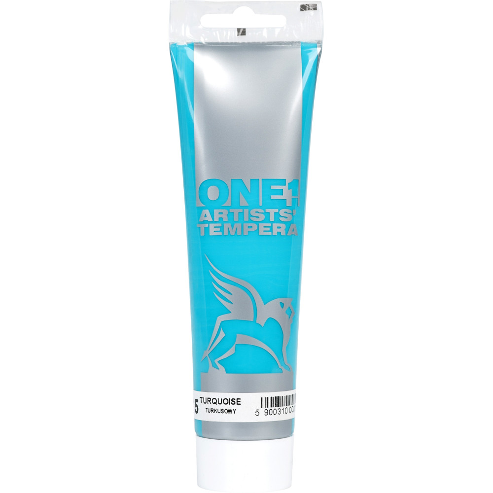 Tempera ONE paint - Renesans - 15, turquoise, 100 ml