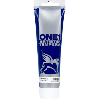 Tempera ONE paint - Renesans - 17, cyan blue, 100 ml