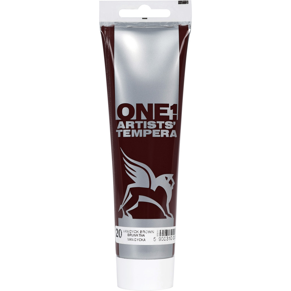 Tempera ONE paint - Renesans - 20, Vandyke Brown, 100 ml