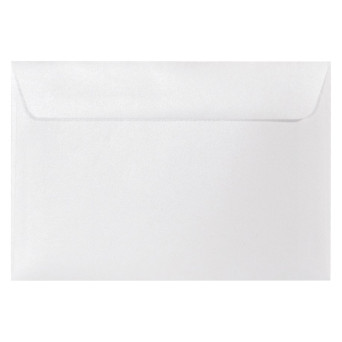 Koperta perłowa Majestic 120g - C5, Marble White, biała