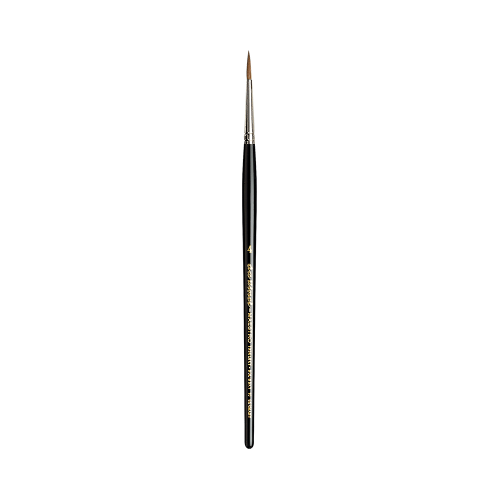 Round, natural bristles, Maestro Tobolsky-Kolinsky, series 10 brush - Da Vinci - 4