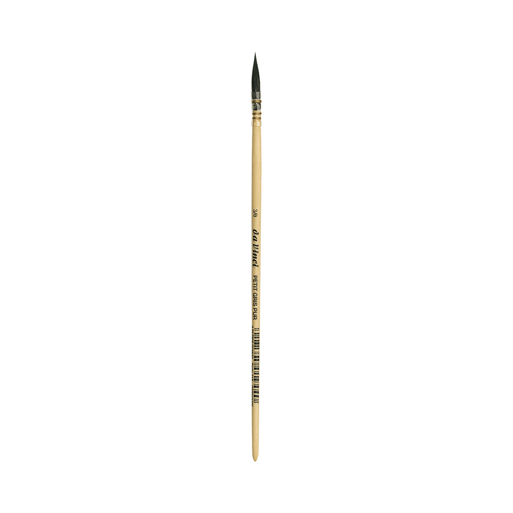 Pędzel okrągły, naturalny, Wash Brush, seria 418 - Da Vinci - 3/0