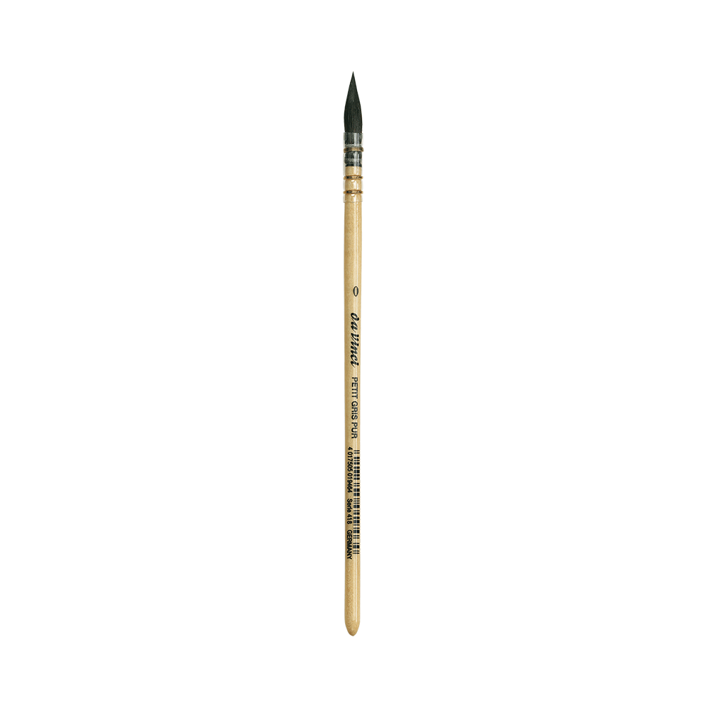Pędzel okrągły, naturalny, Wash Brush, seria 418 - Da Vinci - 0