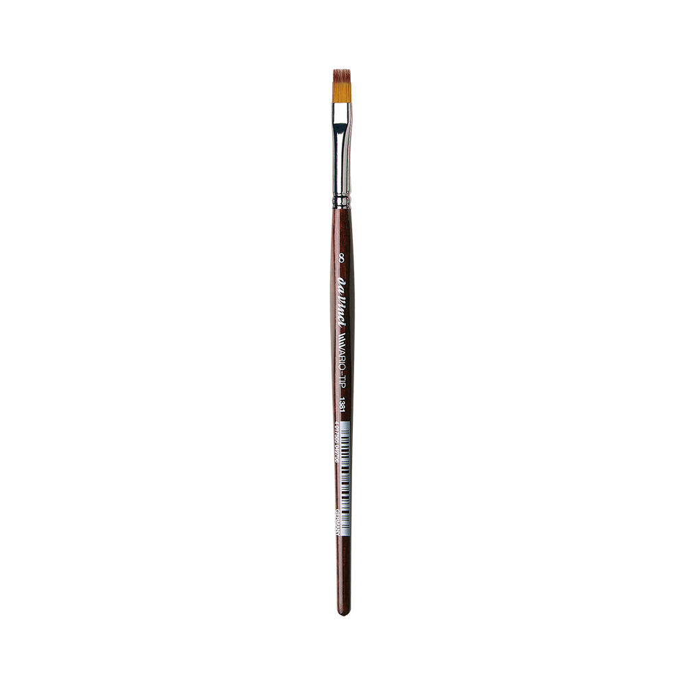 Flat, synthetic bristles, Vario-Tip, series 1381 brush - Da Vinci - 8