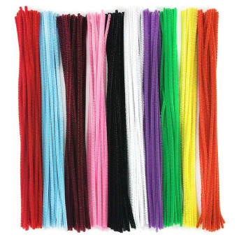 ASSORTED CHENILLE STEMS, 300 PCS