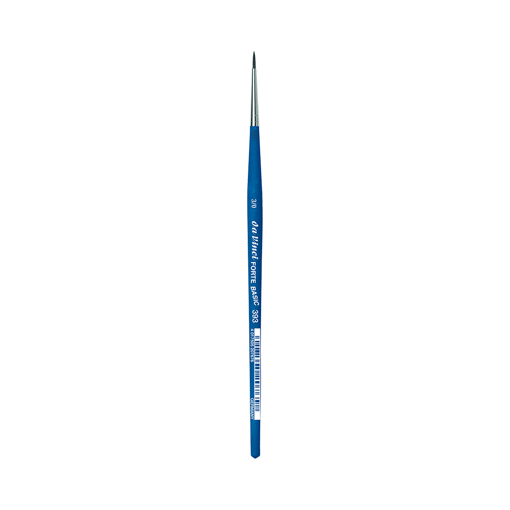 Round, synthetic bristles, Forte Basic, series 393 brush - Da Vinci - 3/0