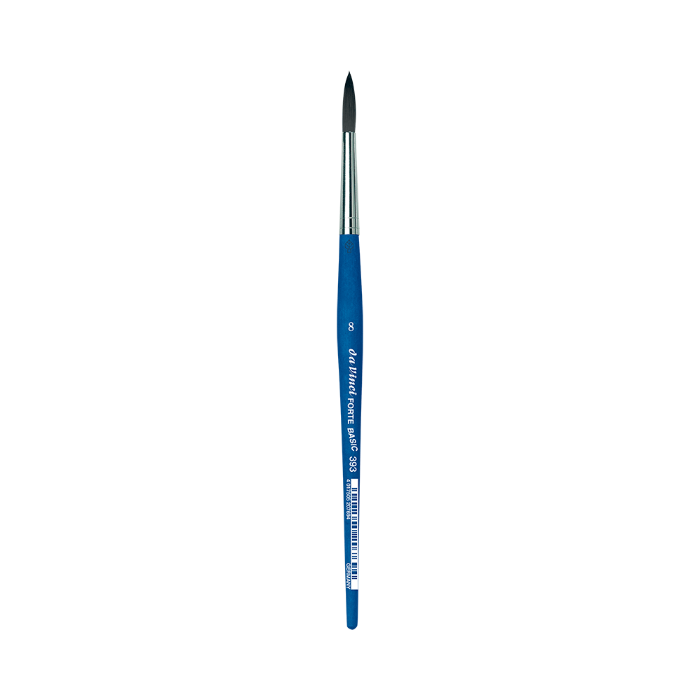 Round, synthetic bristles, Forte Basic, series 393 brush - Da Vinci - 8