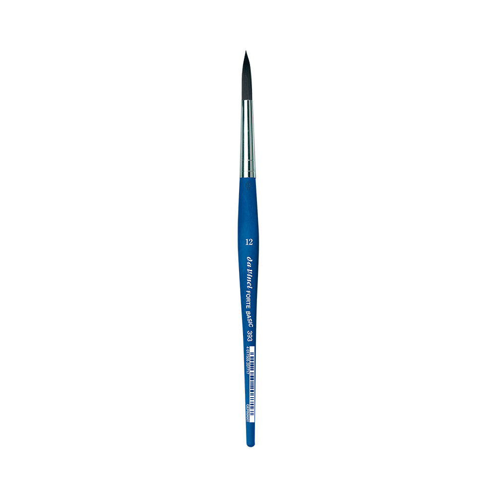 Pędzel okrągły, syntetyczny, Forte Basic, seria 393 - Da Vinci - 12