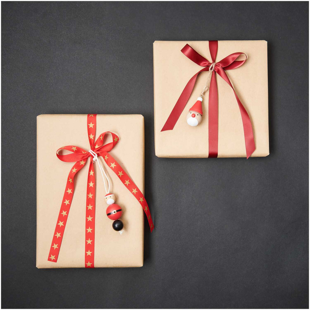 Drewniana zawieszka, Święty Mikołaj - Rico Design - 3 x 6,5 cm