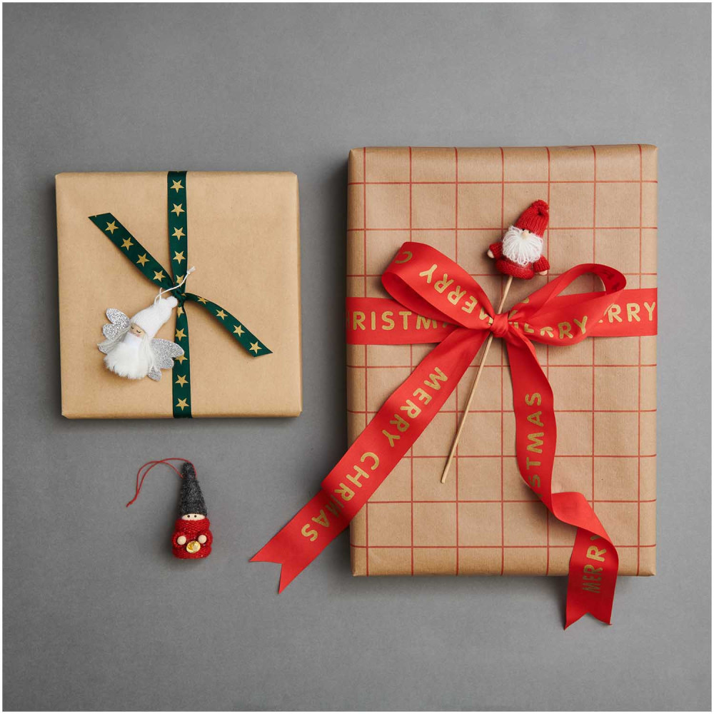 Wooden pendant, Little elf with bell - Rico Design