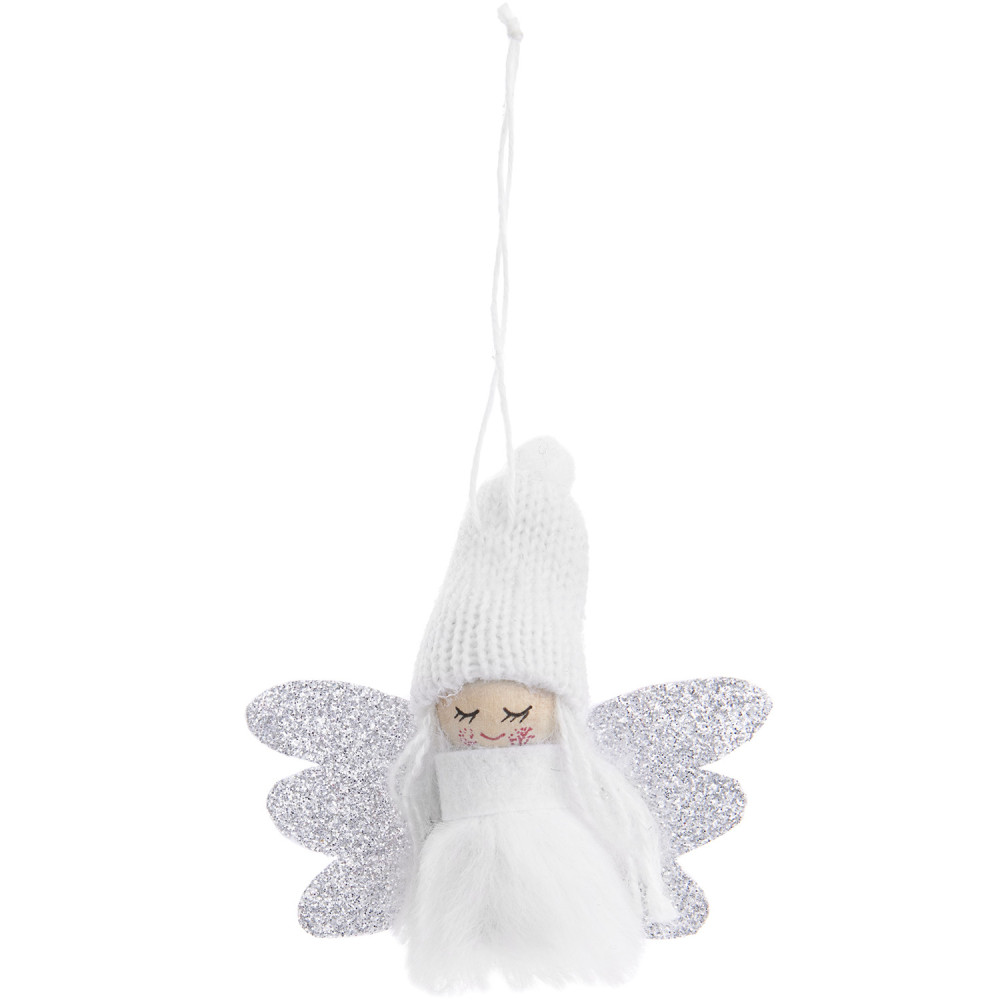 Drewniana zawieszka, Elf ze skrzydełkami - Rico Design