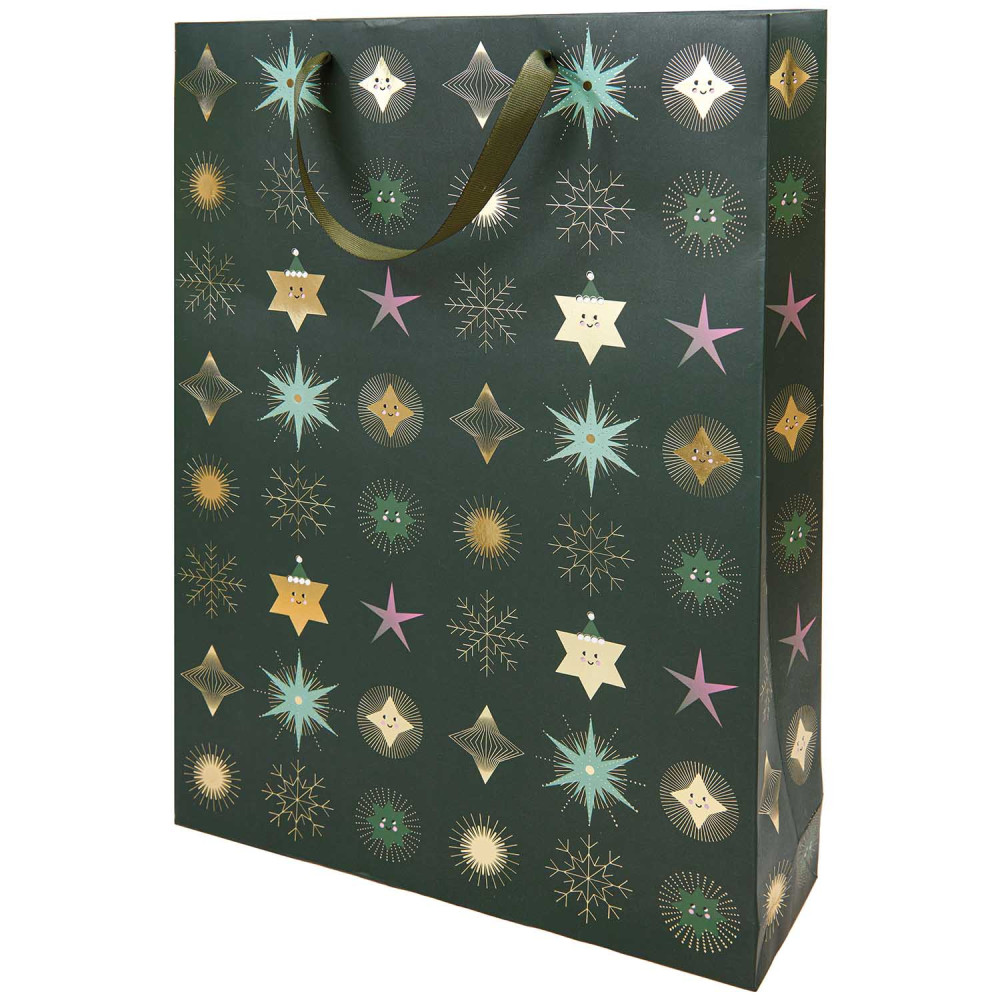 Torba prezentowa - Rico Design - Gwiazdy, 33 x 45 x 10 cm