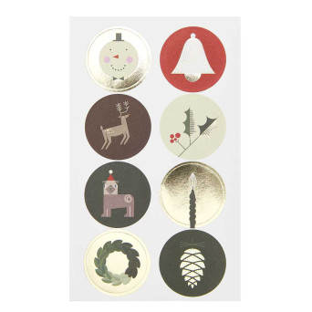 Naklejki papierowe, I Love Christmas - Paper Poetry - Figurki, 32 szt.