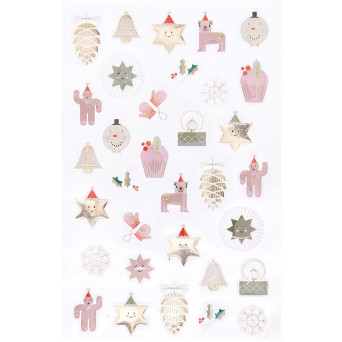 Naklejki żelowe, I Love Christmas - Paper Poetry - 33 szt.