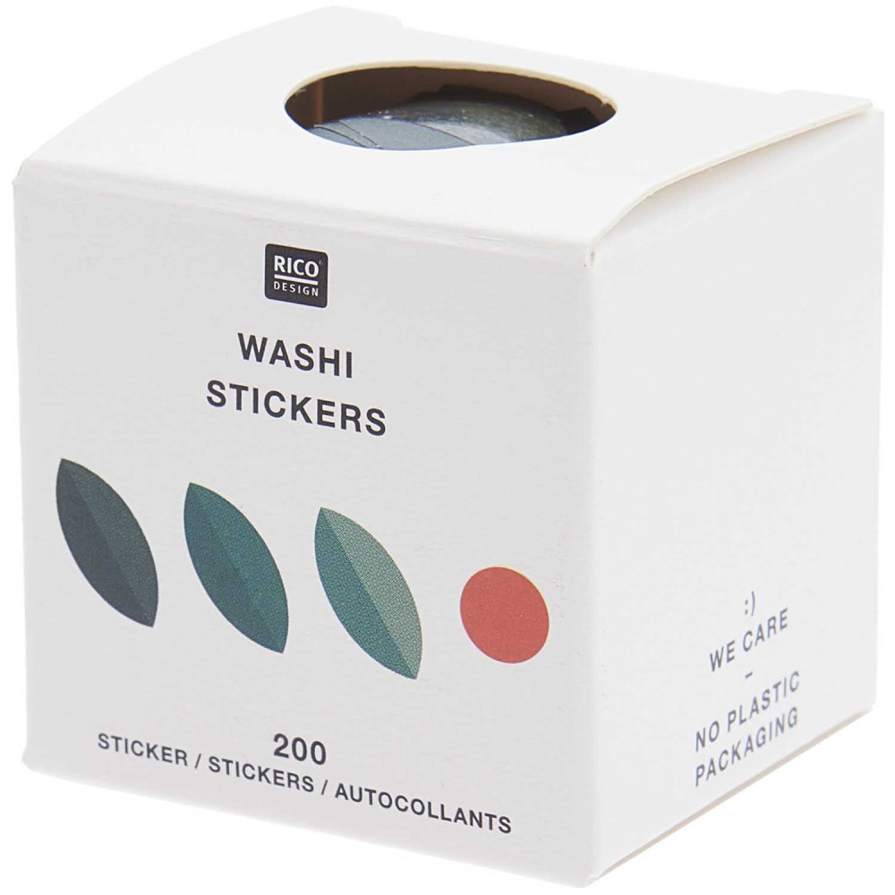 Washi stickers, I Love Christmas - Rico Design - leaves, 200 pcs.
