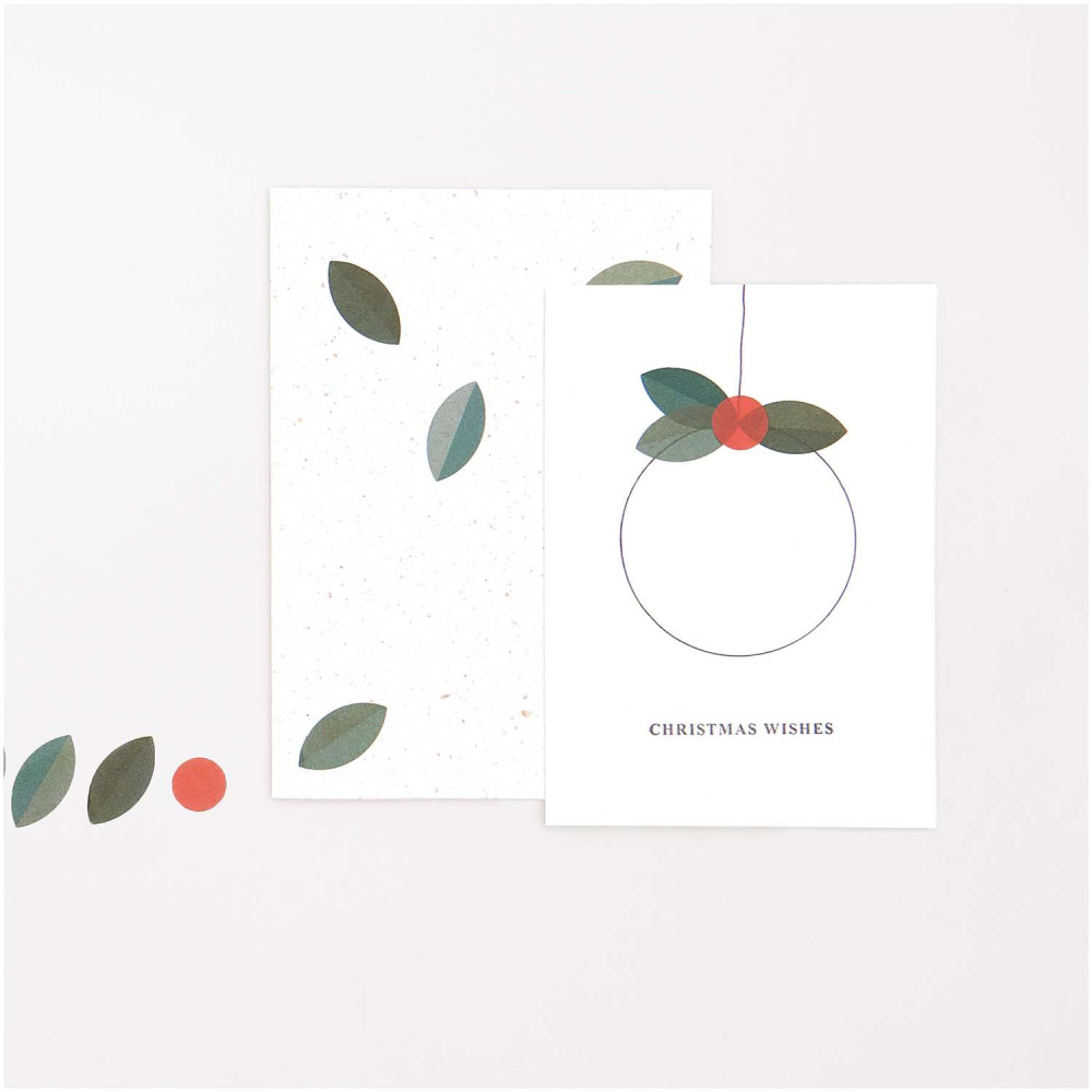Washi stickers, I Love Christmas - Rico Design - leaves, 200 pcs.