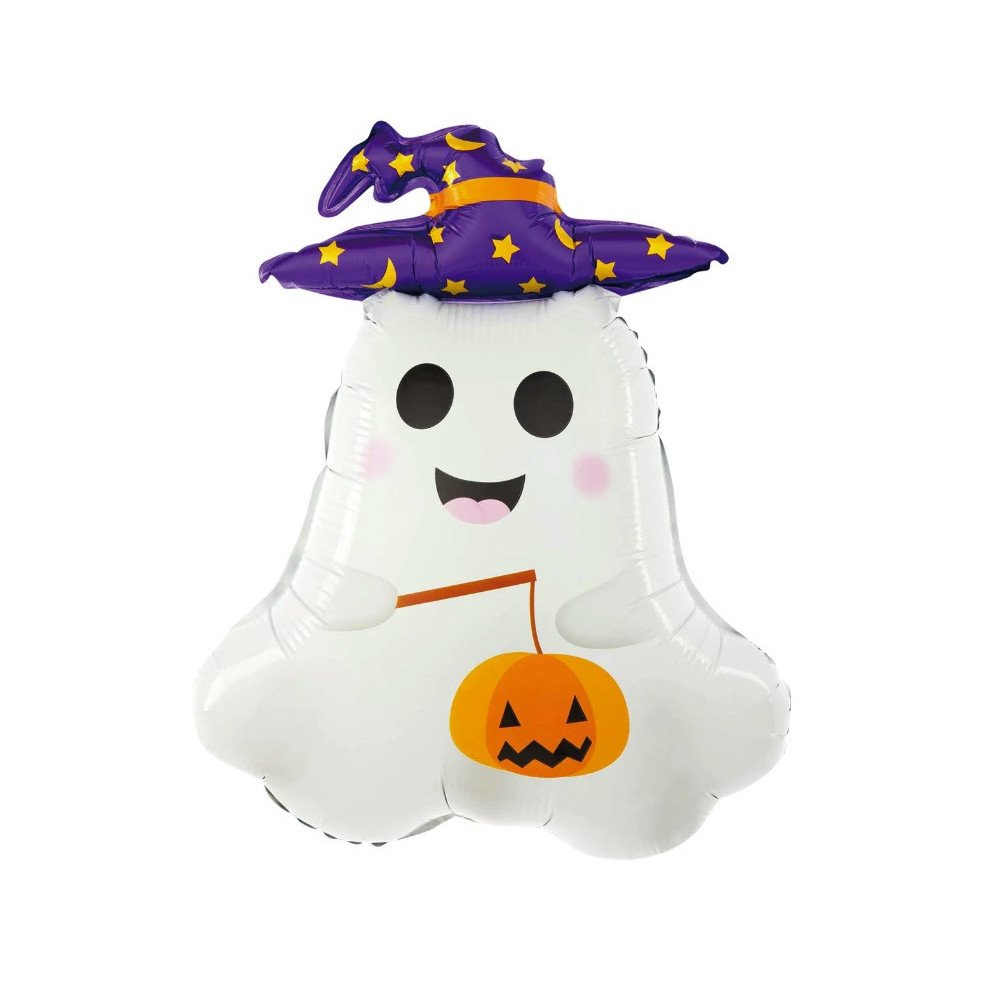 Foil balloon for Halloween, Ghost - 65 x 47 cm