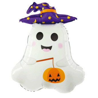 Foil balloon for Halloween, Ghost - 65 x 47 cm