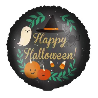 Foil balloon for Halloween, Happy Halloween - 45 cm