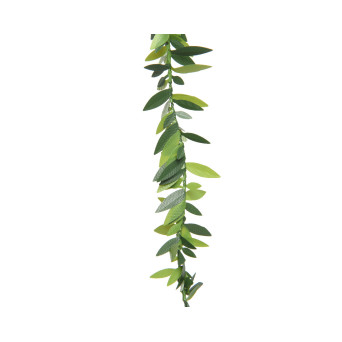Christmas garland green leaves - 1,5 cm x 5 m