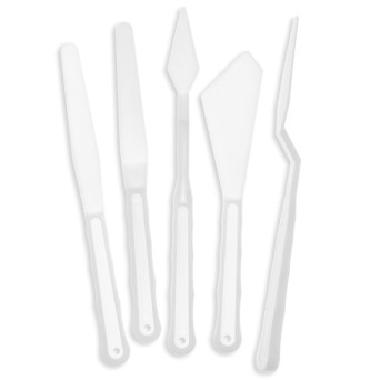 Set of plastic painting spatulas - DpCraft - 5 pcs.