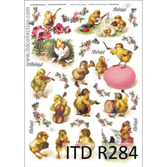 Decoupage paper A4 - ITD Collection - rice, R284