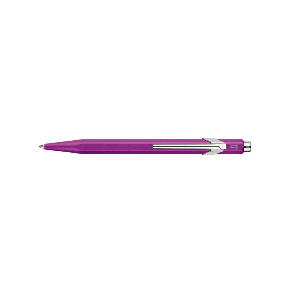 849 Colormat-X ballpoint pen with case - Caran d'Ache - Violet